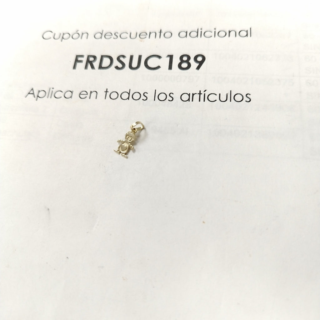 DIJE NIÑO 10K 0.3 GR (NUEVO)