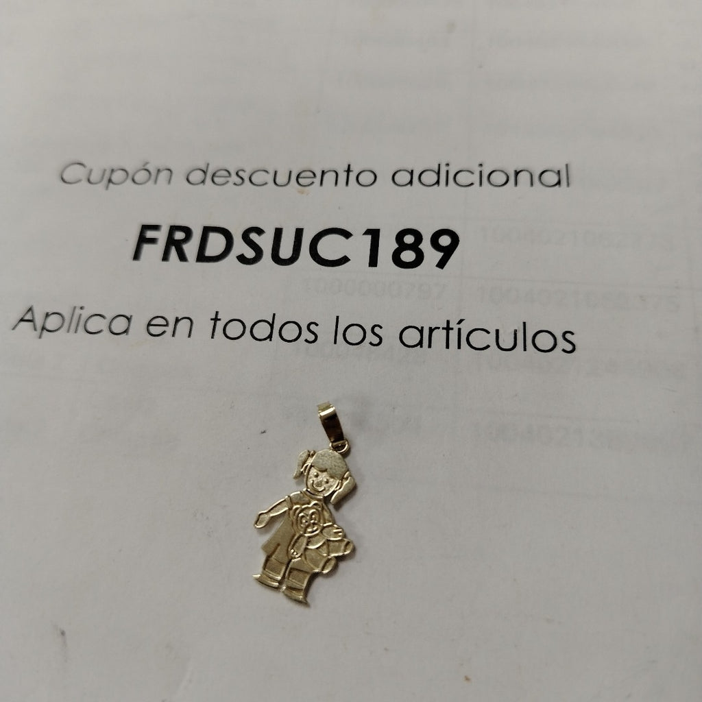 DIJE NIÑA 10K 1 GR (NUEVO)