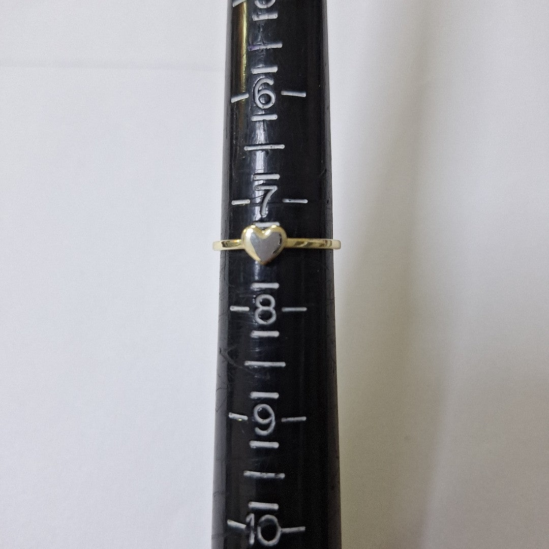 ANILLOS ANILLITO FIG CORAZON 10K TALLA 7 1.1 GR (NUEVO)