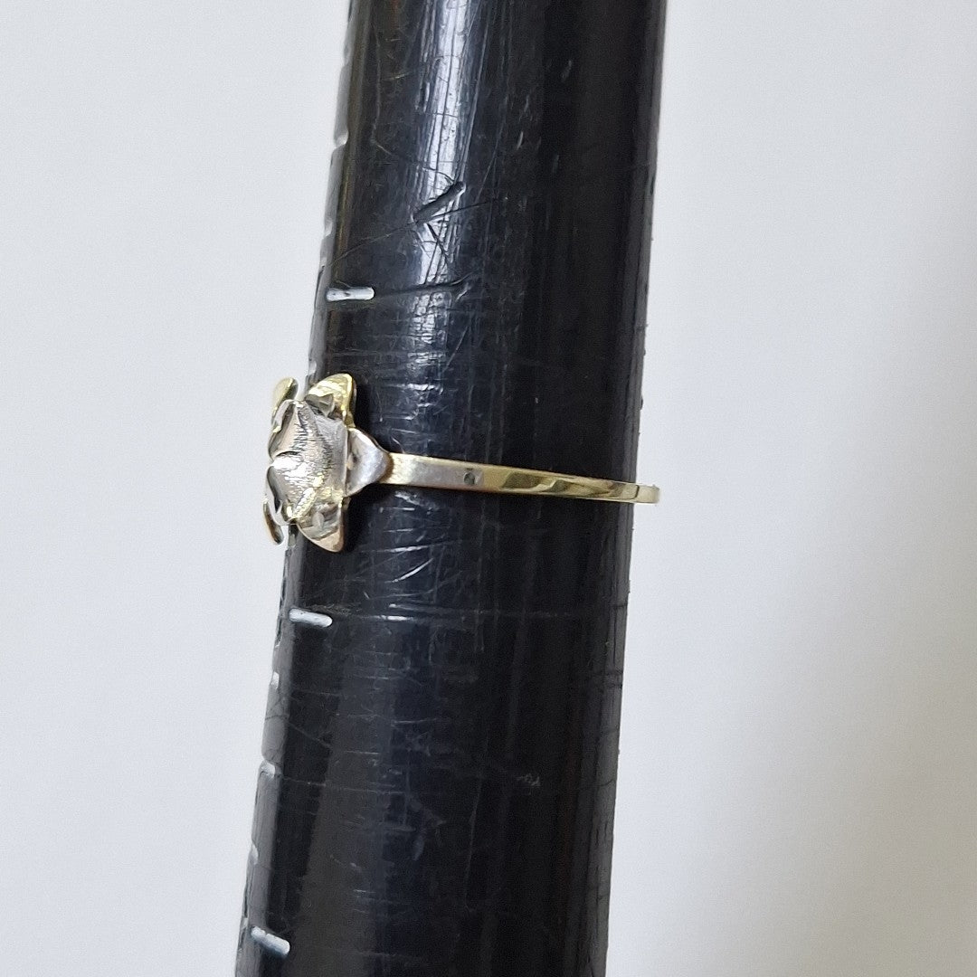 ANILLOS ANILLITO FIG FLORES 10K TALLA 7 1.2 GR (NUEVO)