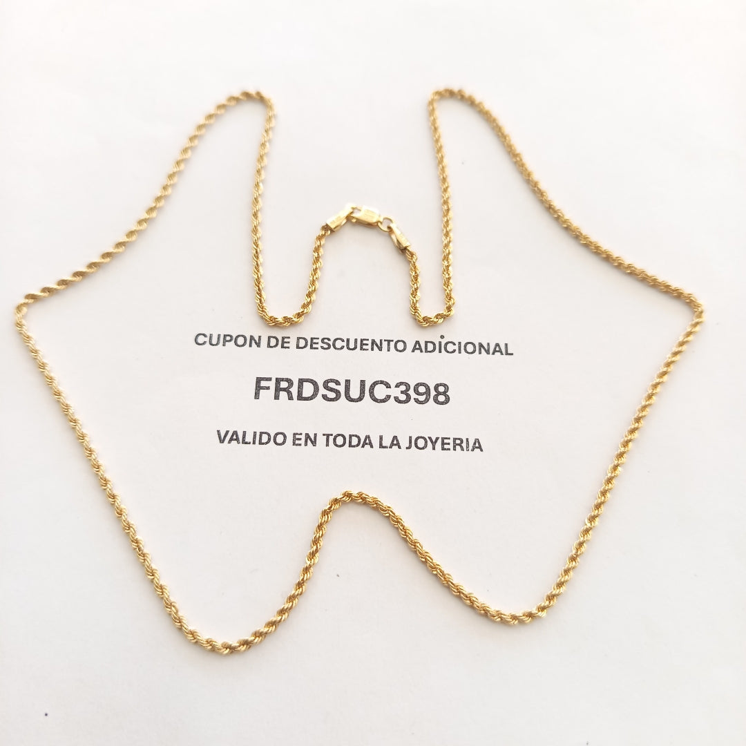 CADENA ORO 10 K 2.7 GRMS (SEMINUEVO)