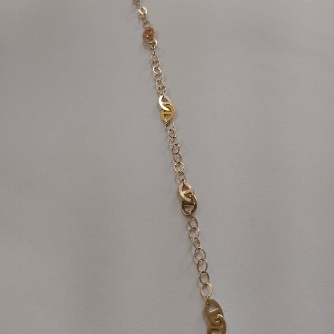 PULSERA TEJIDO ESPECIAL 14K 18 CM 1.5 GR (NUEVO)