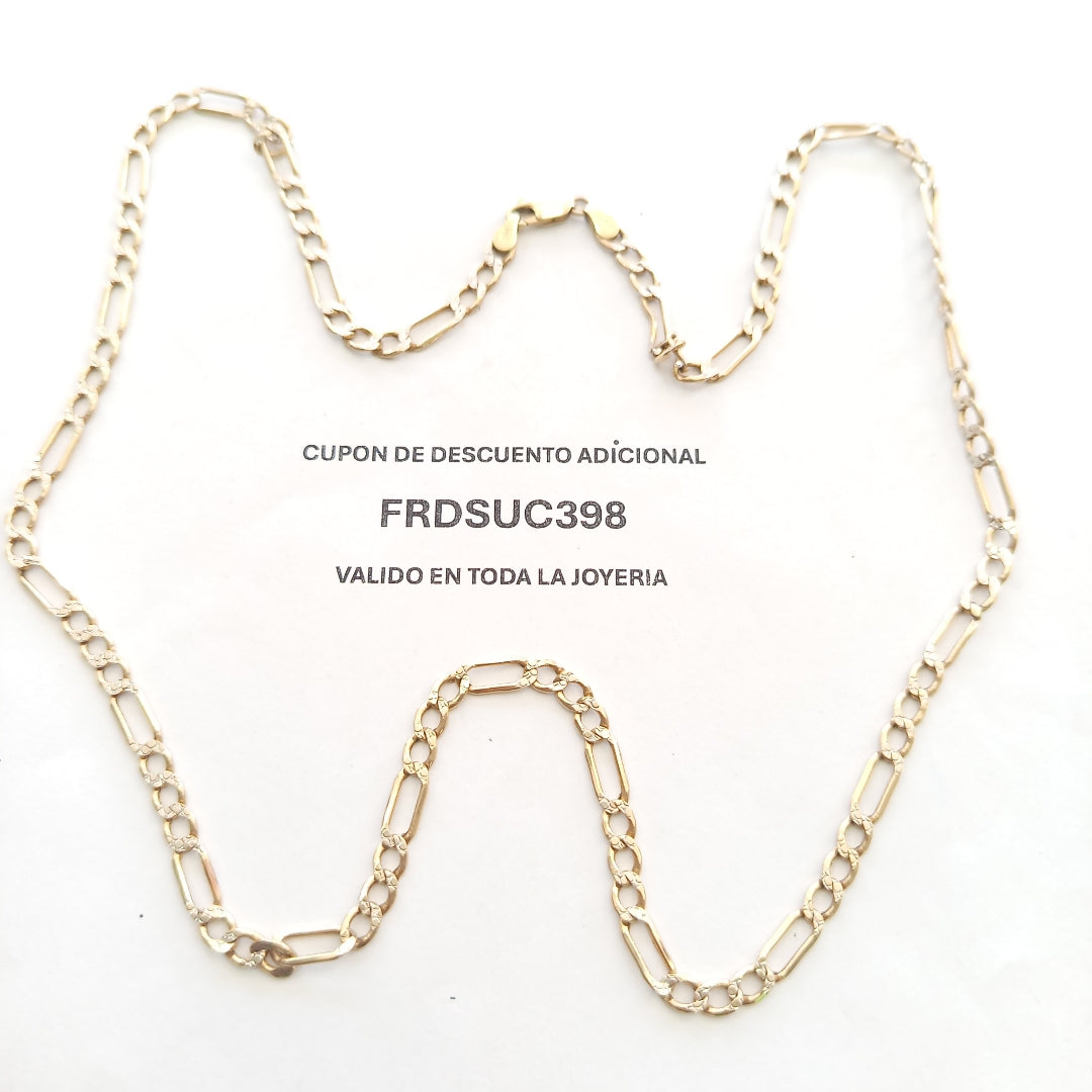 CADENA ORO, RODIADO 14 K 10.4 GRMS (SEMINUEVO)