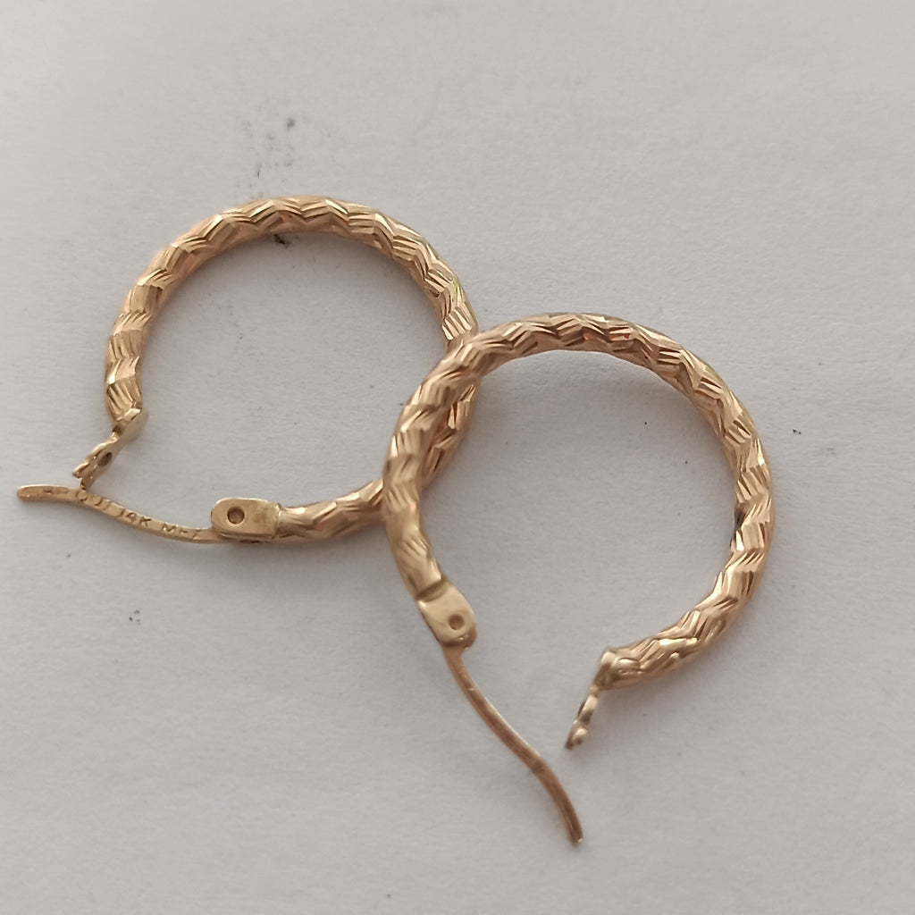 ARRACADAS PAR ORO 14 K 2 GRMS (SEMINUEVO)