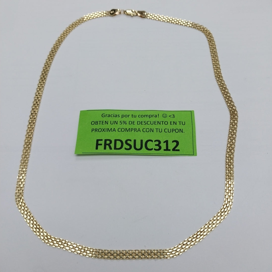 CADENA ESPECIAL 14K 50 CM 11.6 GR (NUEVO)