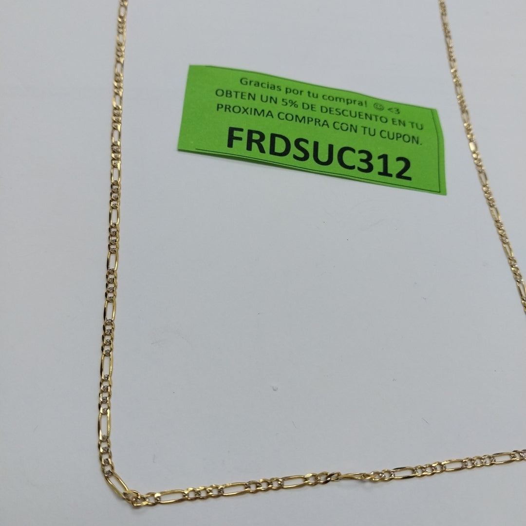 CADENA 3X1 DIAMANTADA 14K 60 CM 5.1 GR (NUEVO)
