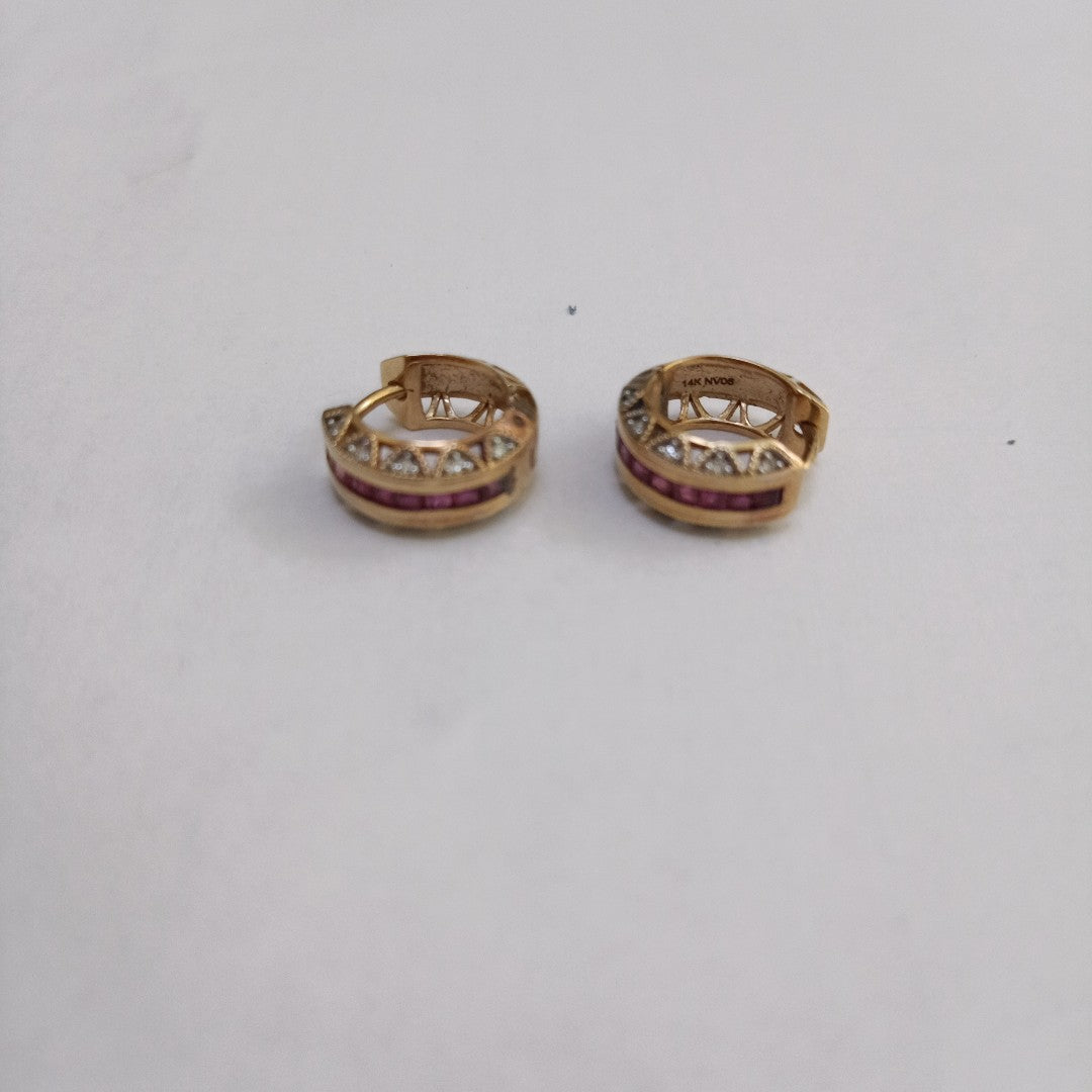 ARETES PAR ORO 14 K 5,80 GRMS (SEMINUEVO)