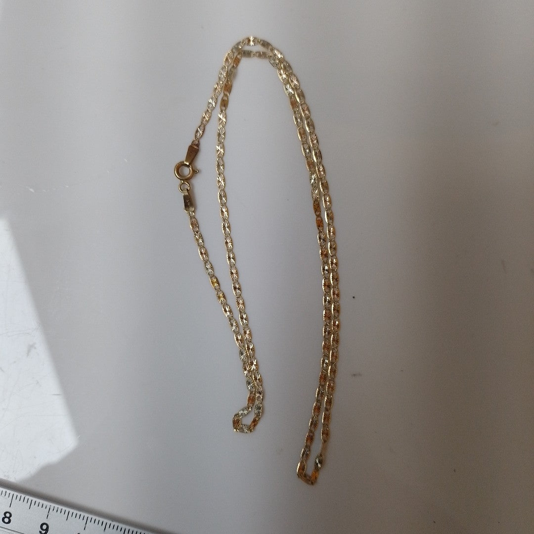 CADENA ORO, ORO COMBINADO 14 K 2.2 GRMS (SEMINUEVO)