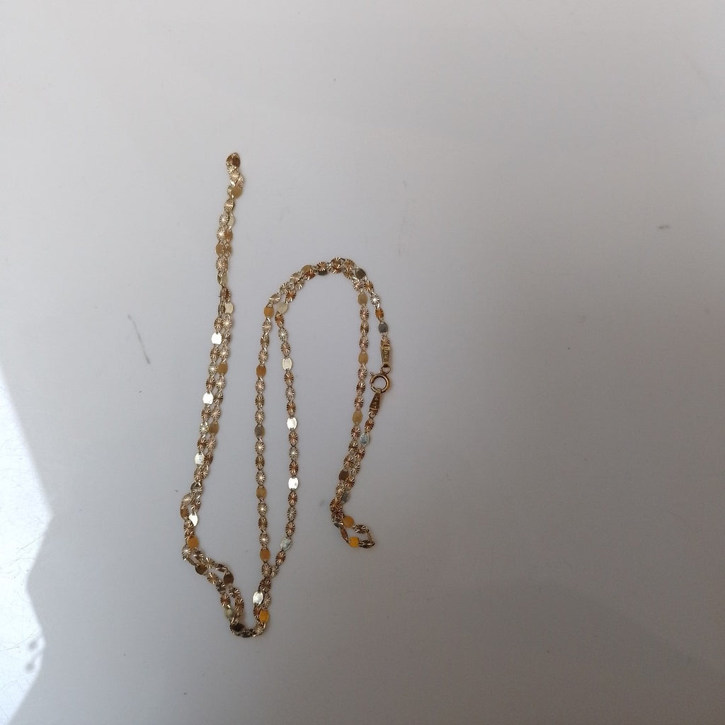 CADENA ORO, ORO COMBINADO 14 K 1.6 GRMS (SEMINUEVO)