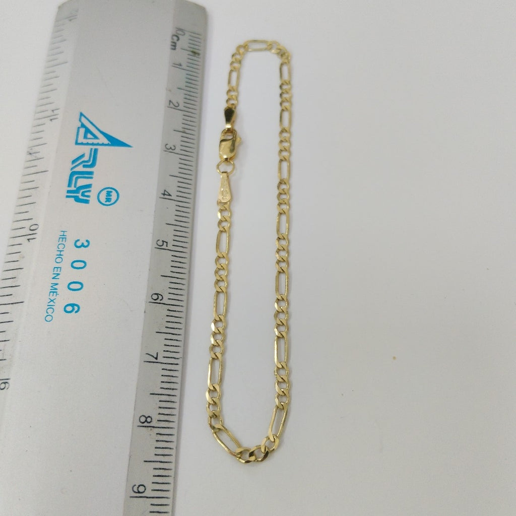 PULSERA TEJIDO 3X1 14K 18 CM 2 GR (NUEVO)