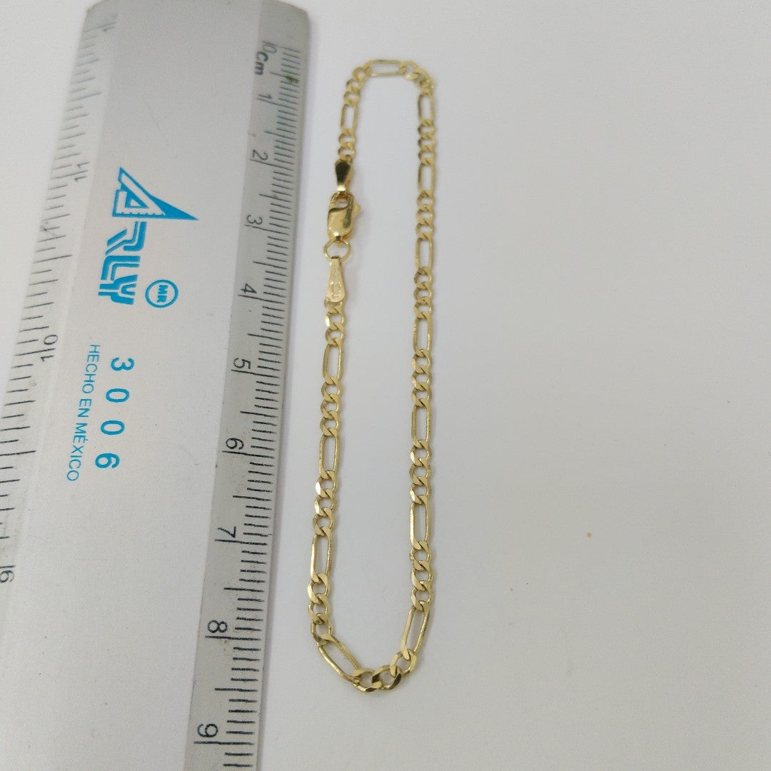 PULSERA TEJIDO 3X1 14K 18 CM 2 GR (NUEVO)