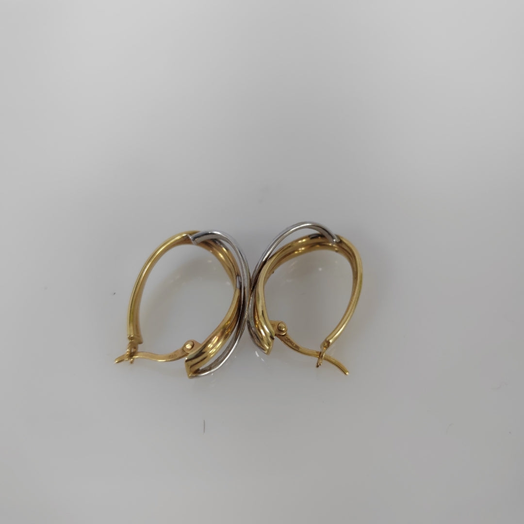 ARRACADAS PAR ORO 14 K 2.9 GRMS (SEMINUEVO)