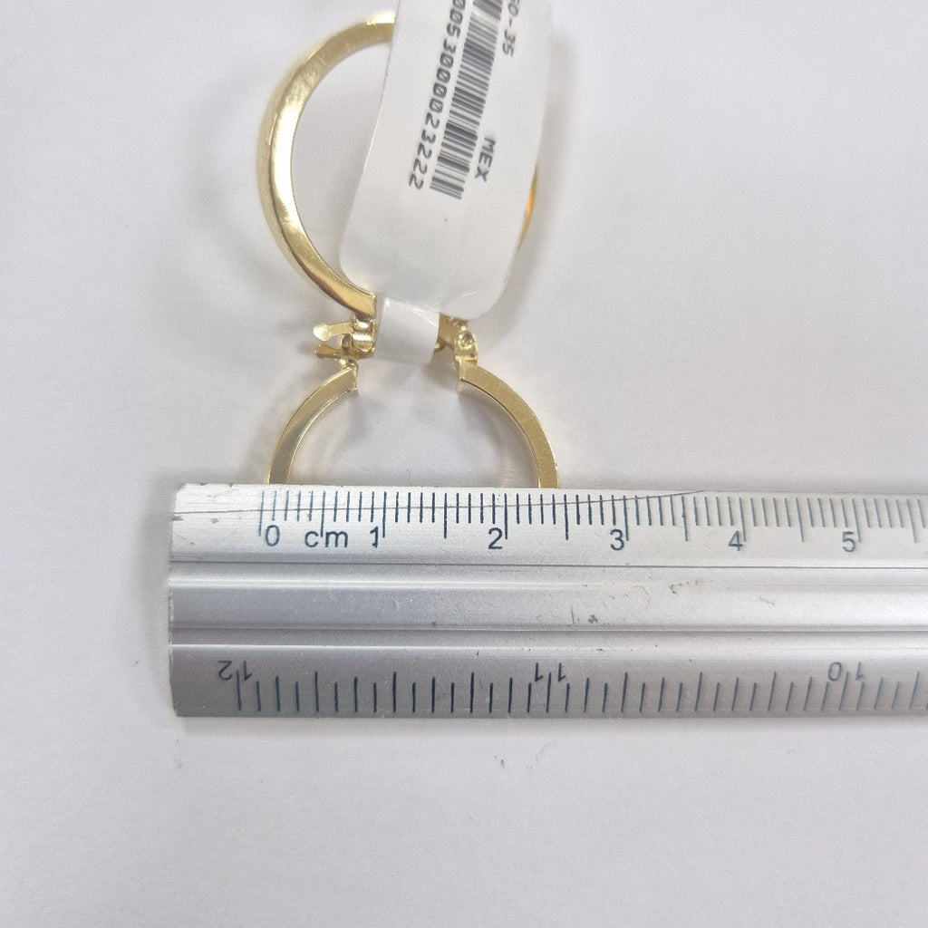 ARETES TEJIDO ARRACADAS FACETADAS 14K 3 GR (NUEVO)