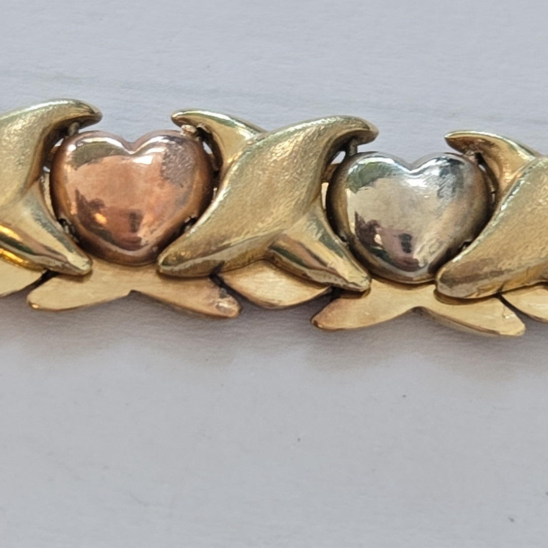 PULSERA ORO COMBINADO 10 K 5,60 GRMS (SEMINUEVO)
