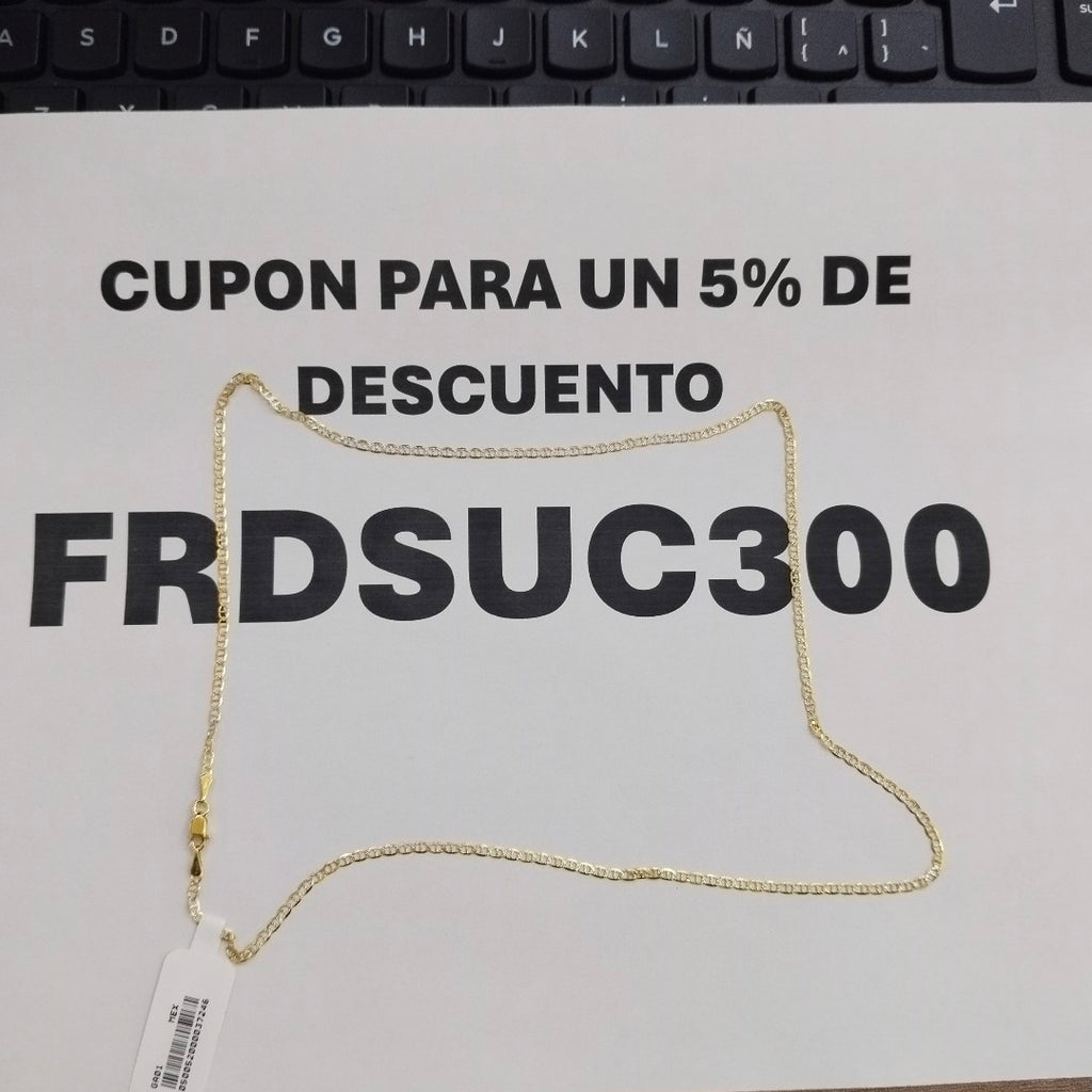 CADENA MARINERO 10K 55 CM 2.9 GR (NUEVO)