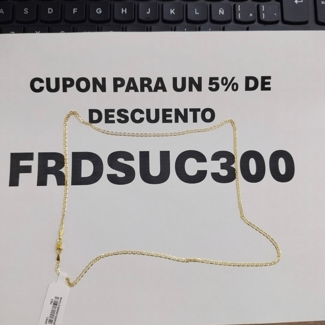 CADENA MARINERO 10K 55 CM 2.9 GR (NUEVO)