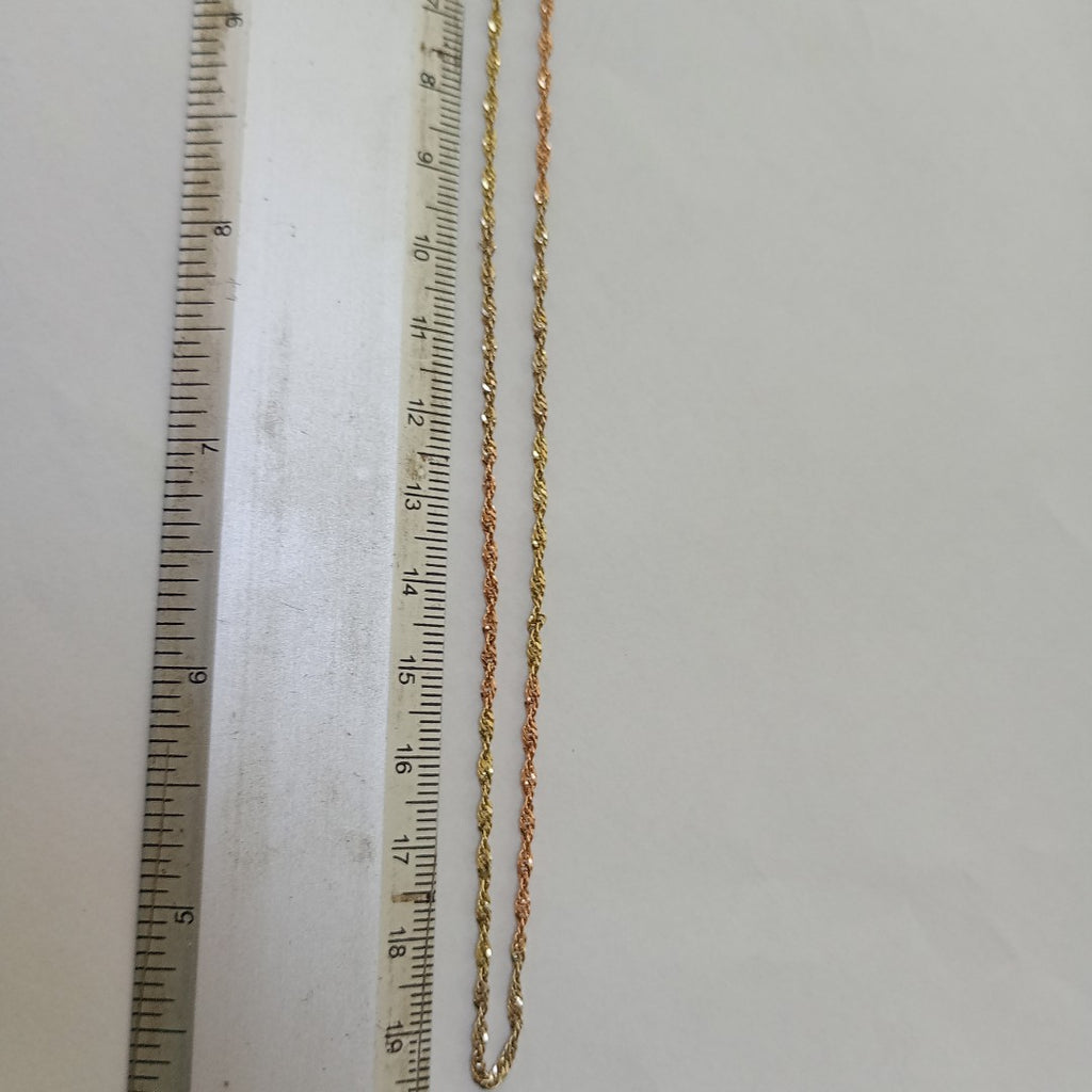 CADENA ORO COMBINADO 14 K 2,80 GRMS (SEMINUEVO)