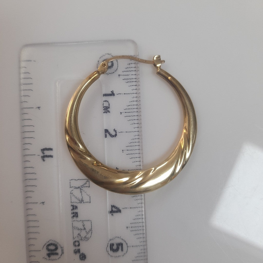 ARRACADAS PAR ORO 14 K 3.5 GRMS (SEMINUEVO)