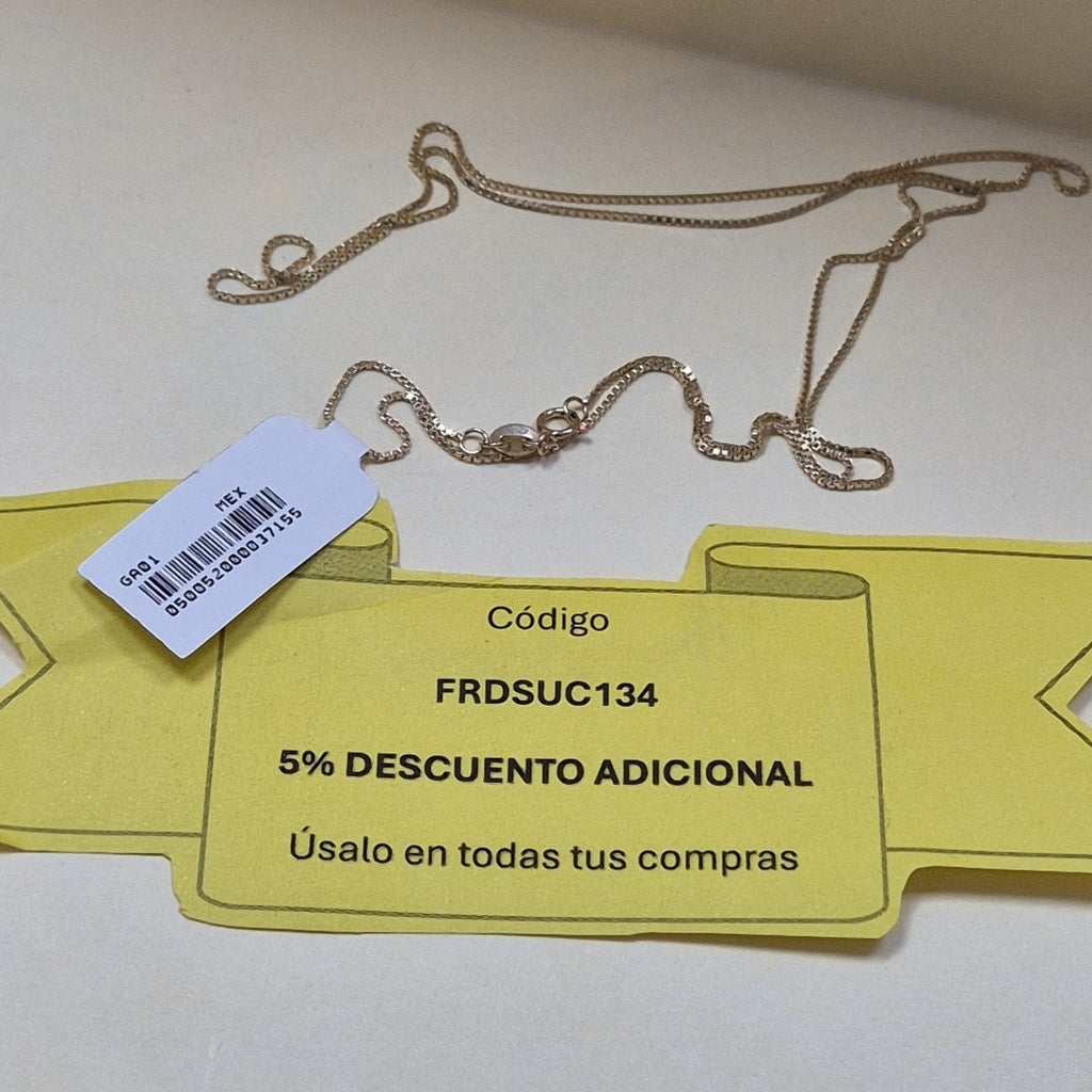 CADENA VENECIANO 14K 60 CM 2.7 GR (NUEVO)