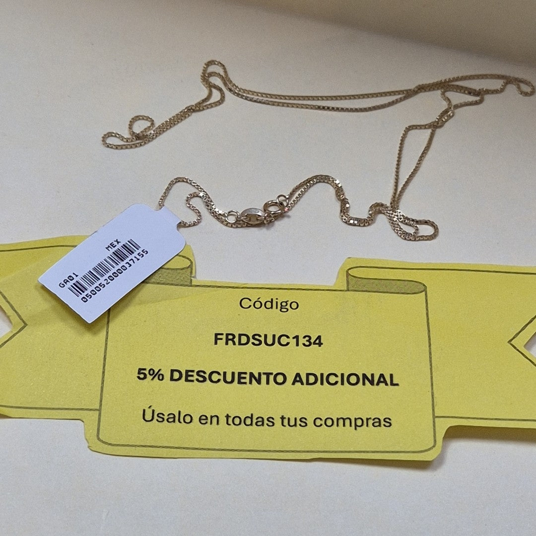 CADENA VENECIANO 14K 60 CM 2.7 GR (NUEVO)