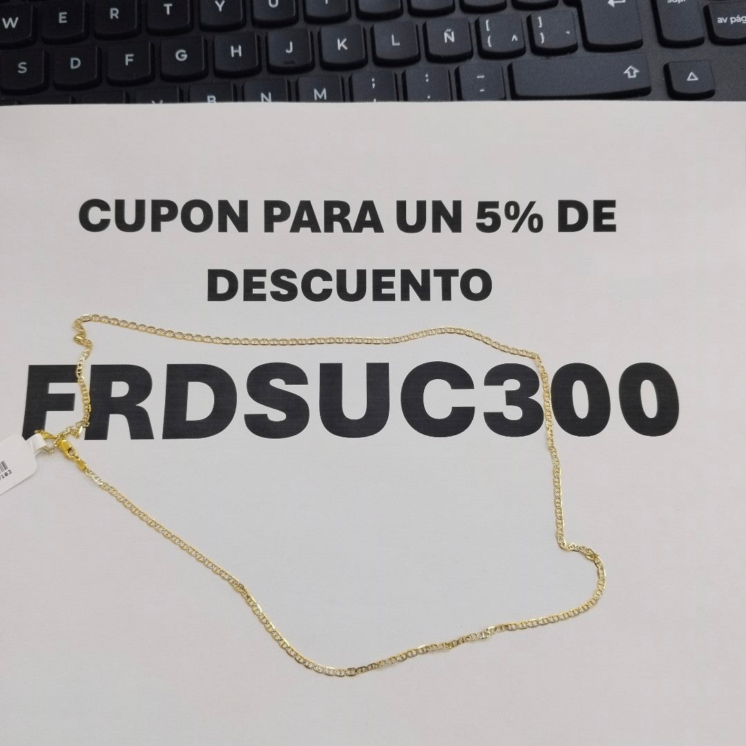 CADENA MARINERO 10K 55 CM 2.7 GR (NUEVO)