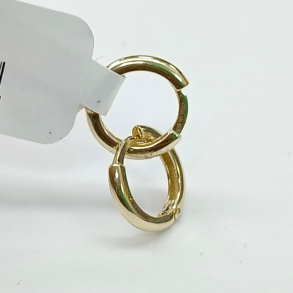 ARETES ARRACADAS LISAS 10K 1.2 GR (NUEVO)