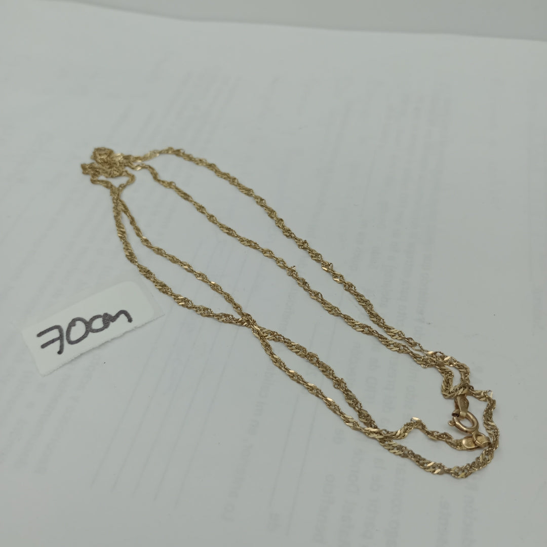 CADENA ORO 14 K 5,00 GRMS (SEMINUEVO)