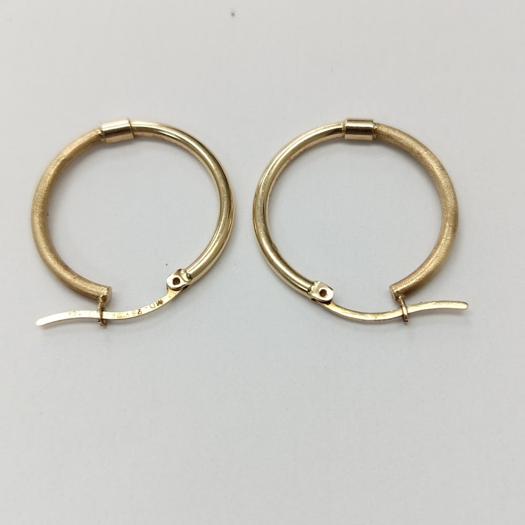 ARRACADAS PAR ORO 14 K 2,60 GRMS (SEMINUEVO)