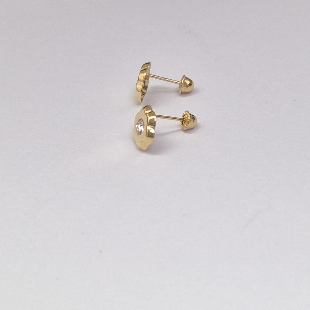BROQUELES BROQUEL FIG FLOR C CIRCONIA 14K 0.2581 GR (NUEVO)
