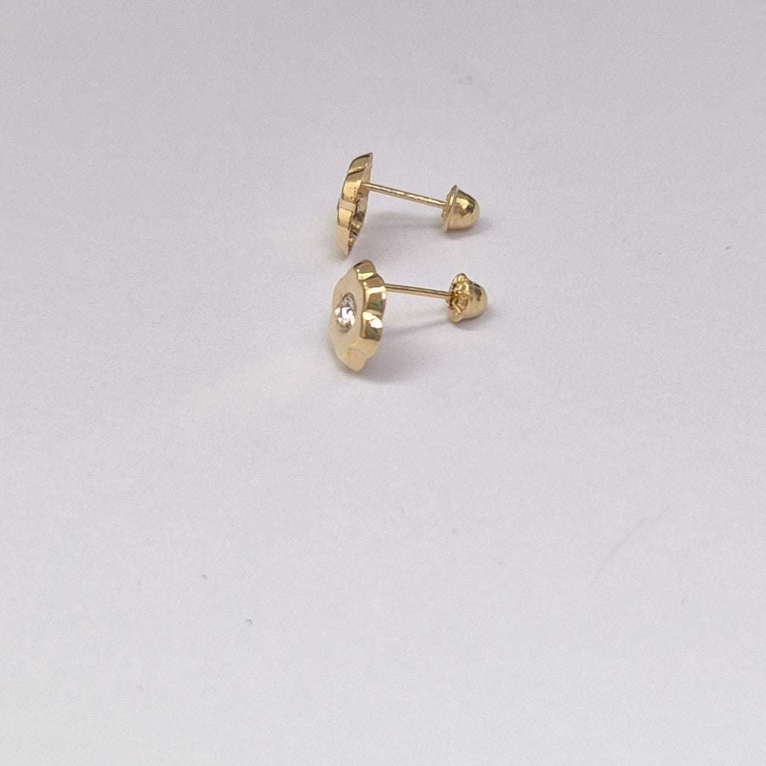 BROQUELES BROQUEL FIG FLOR C CIRCONIA 14K 0.2581 GR (NUEVO)