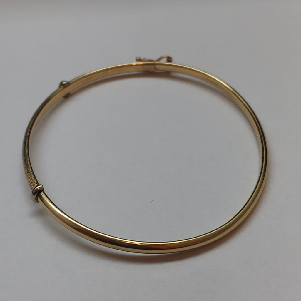 PULSERA RIGIDA ORO 10 K 3,30 GRMS (SEMINUEVO)