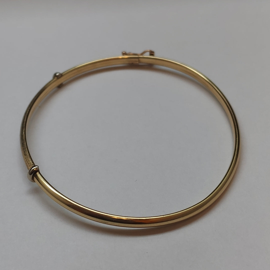 PULSERA RIGIDA ORO 10 K 3,30 GRMS (SEMINUEVO)