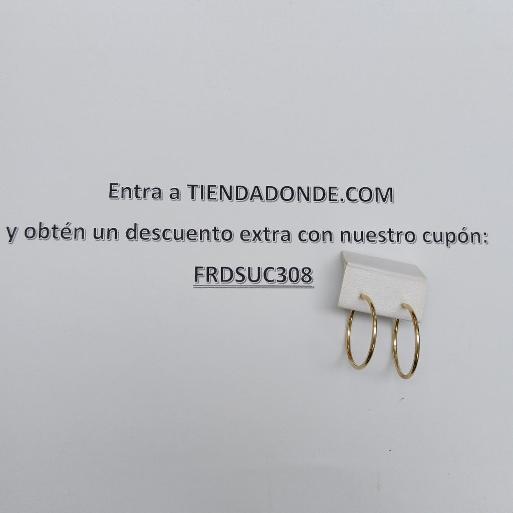 ARRACADAS PAR ORO 14 K 2,40 GRMS (SEMINUEVO)