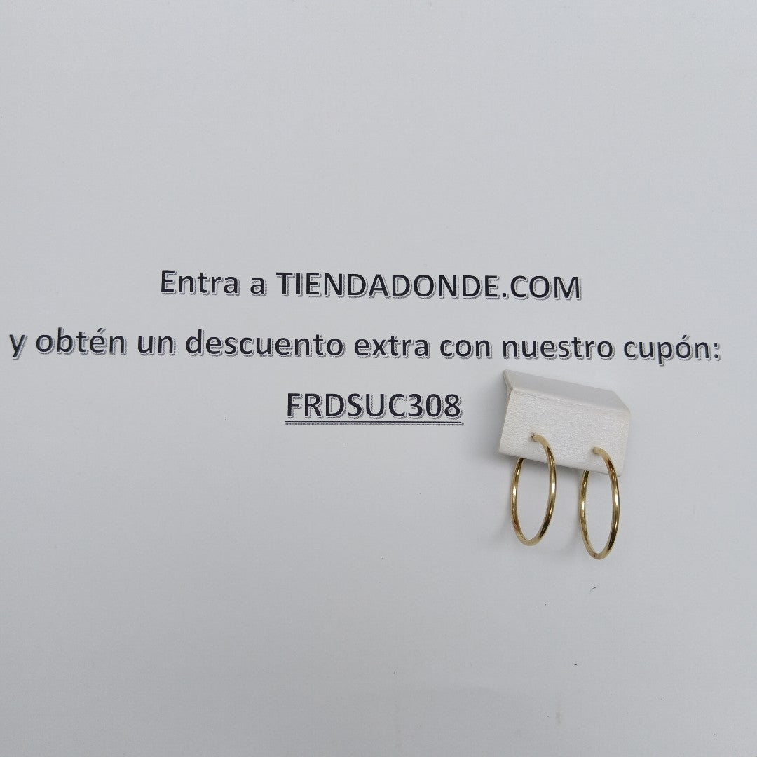 ARRACADAS PAR ORO 14 K 2,40 GRMS (SEMINUEVO)