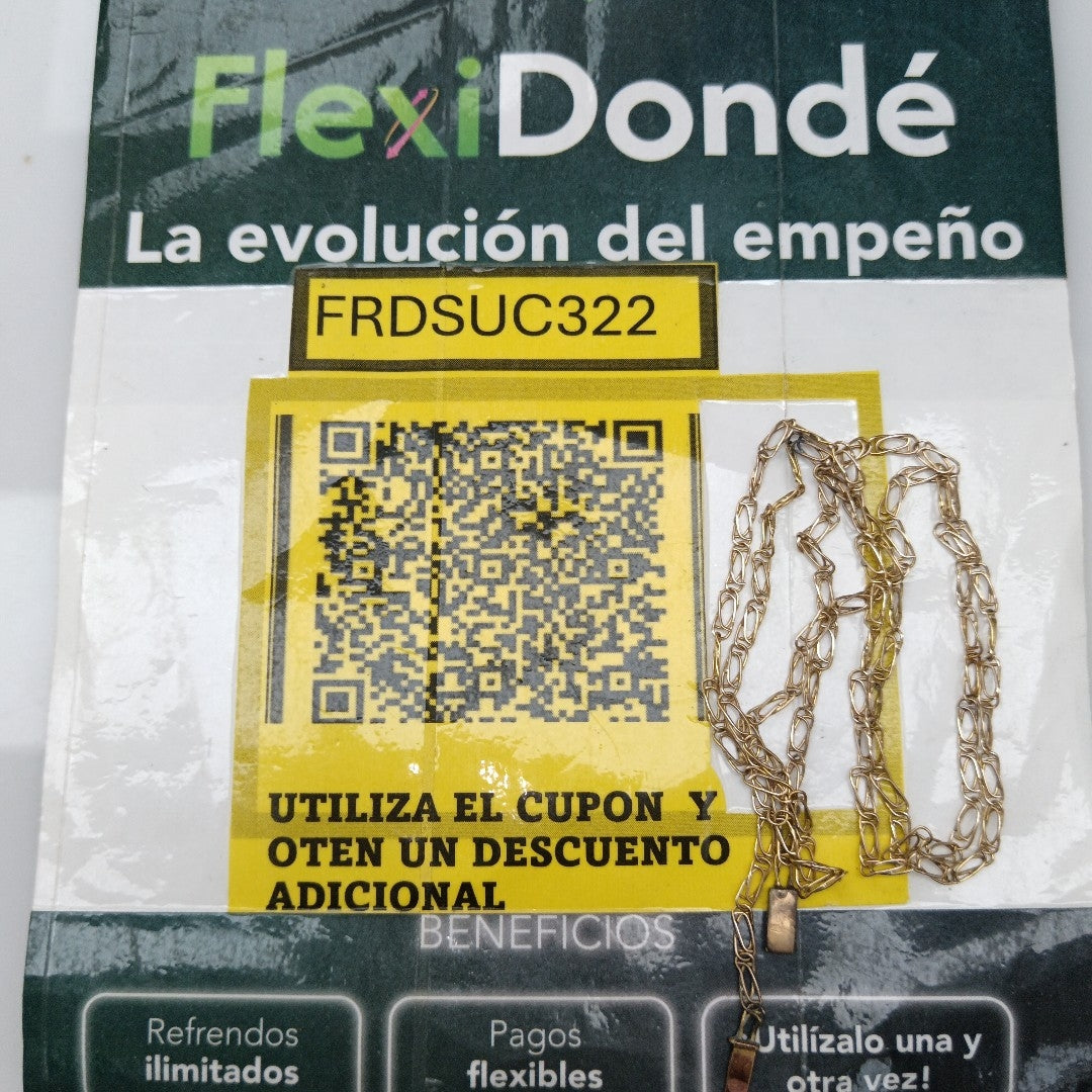 CADENA ORO 10 K 4,40 GRMS (SEMINUEVO)