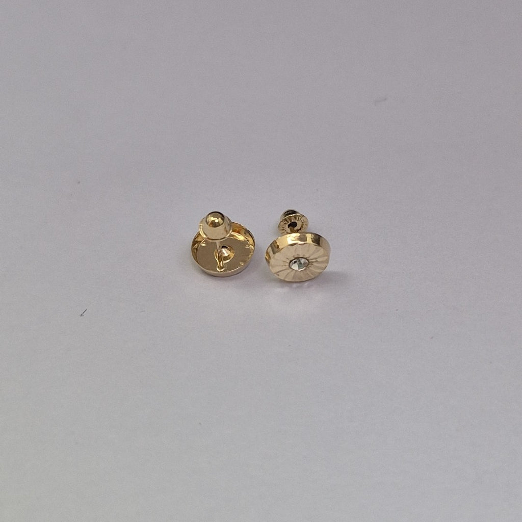 BROQUELES BROQUEL FIG BOTON C CIRCONIA 14K 0.2916 GR (NUEVO)
