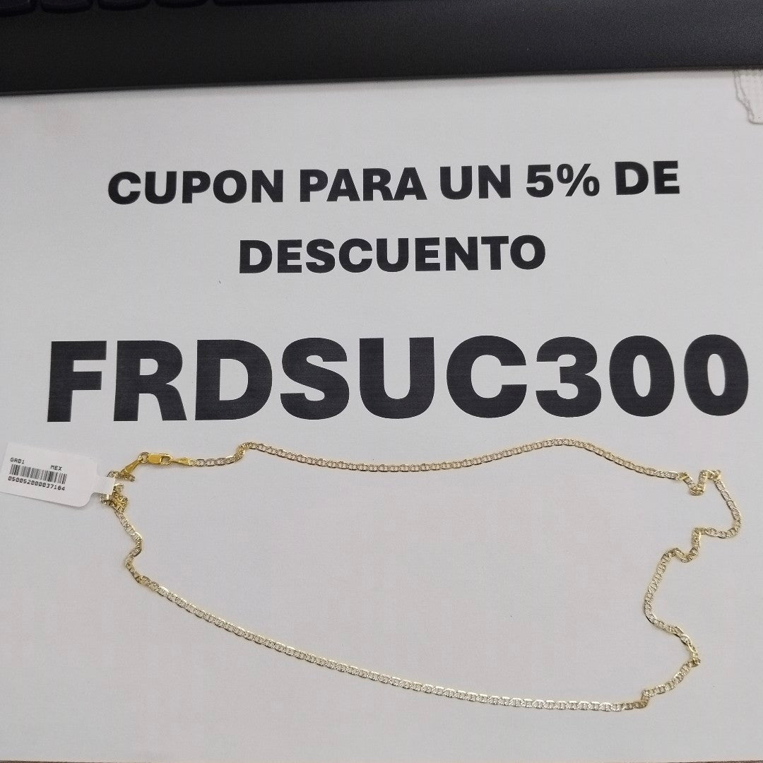 CADENA MARINERO 10K 55 CM 2.7 GR (NUEVO)