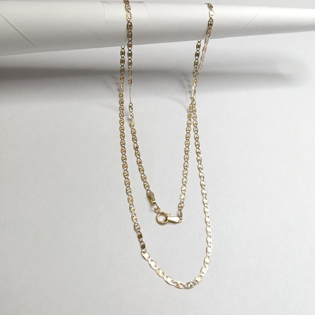 CADENAS TEJIDO GUCHI ORO 10K 55 CM 2.9 GR (NUEVO)
