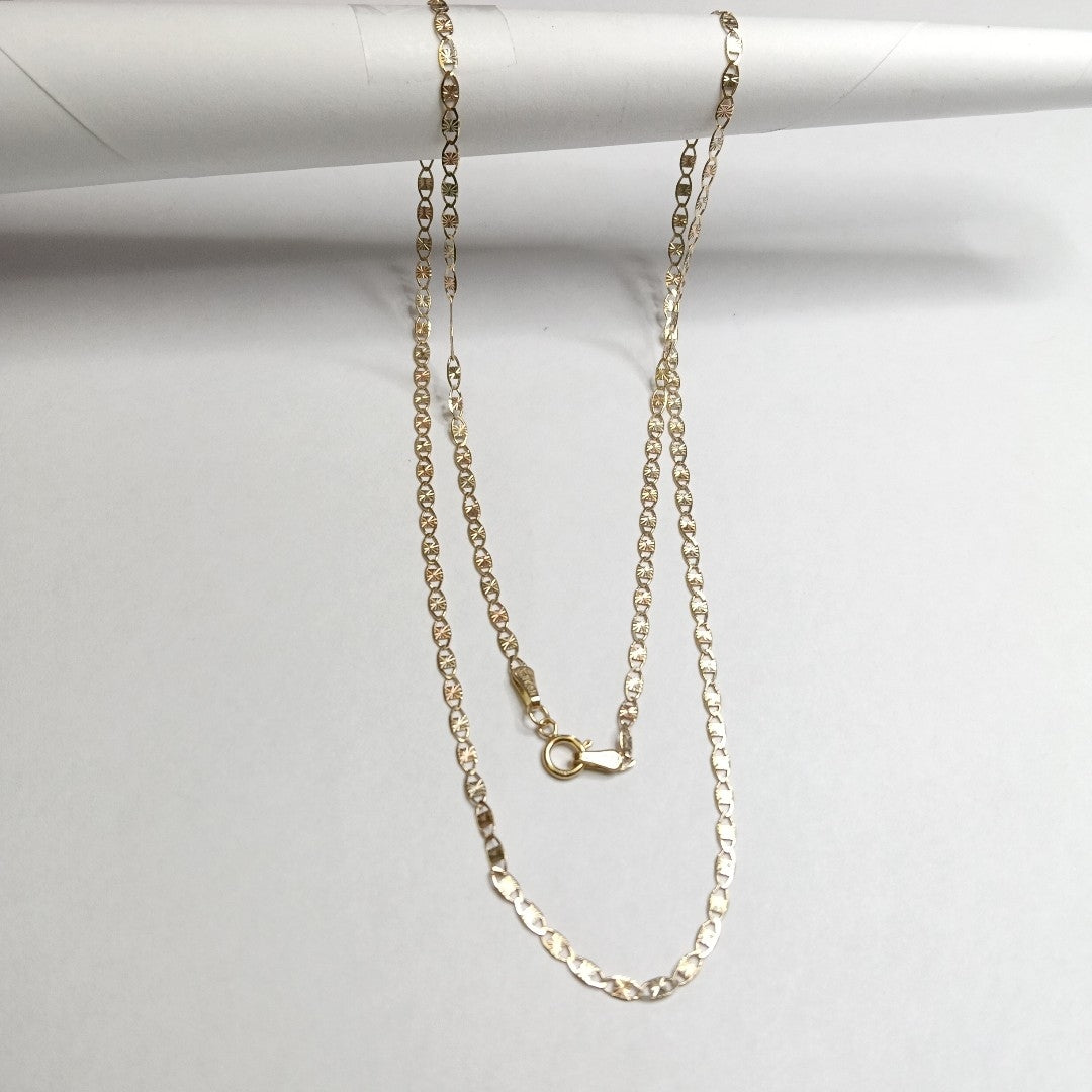 CADENAS TEJIDO GUCHI ORO 10K 55 CM 2.9 GR (NUEVO)