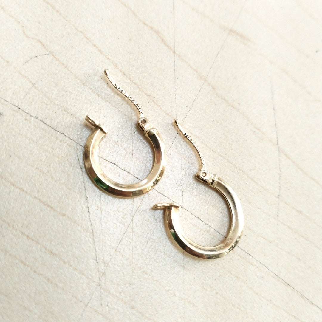 ARRACADAS PAR ORO 14 K 1 GRMS (SEMINUEVO)