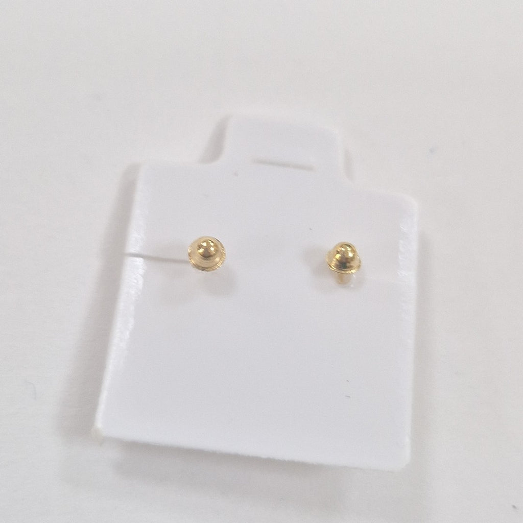 BROQUELES BROQUEL CORAZON DOBLE 14K 0.2171 GR (NUEVO)