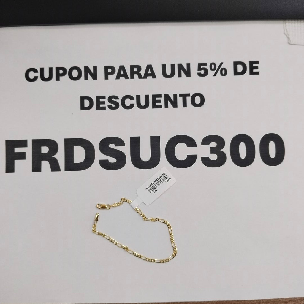 PULSERA 3X1 14K 18 CM 1.9 GR (NUEVO)