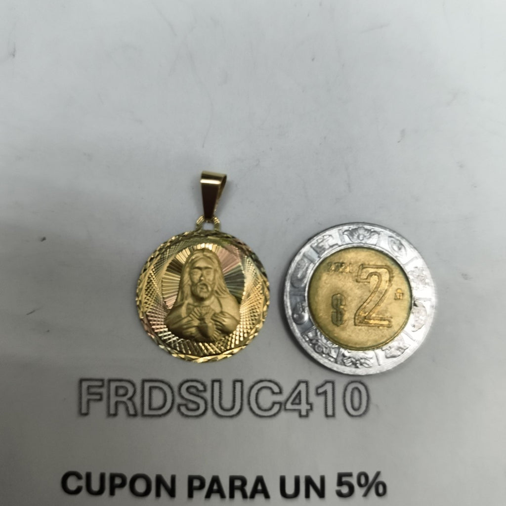 MEDALLA RELIGIOSA ORO 10 K 1,30 GRMS (SEMINUEVO)