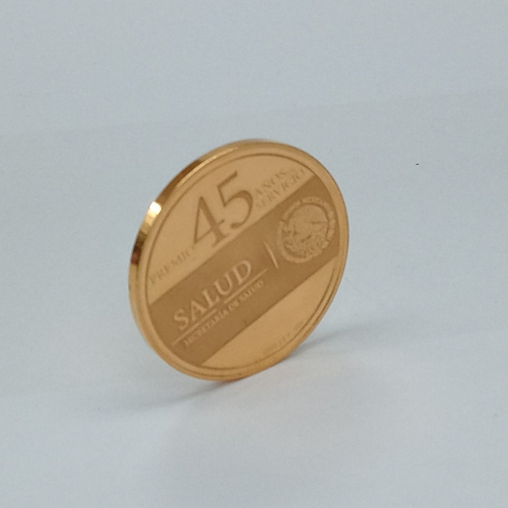 MEDALLA CONMEMORATIVA ORO 21 K 24.6 GRMS (SEMINUEVO)
