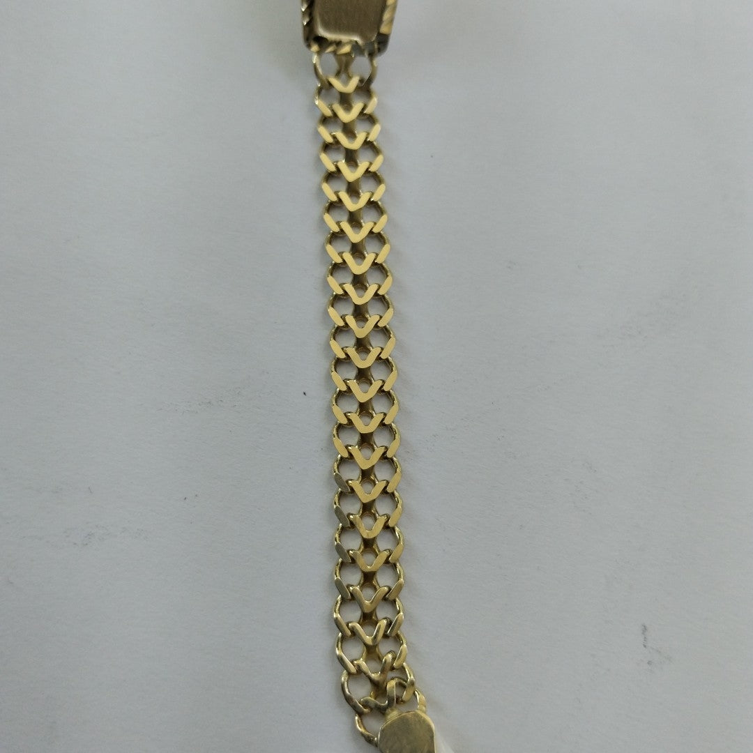 PULSERA ESCLAVA CHINO 14K 21 CM 9.9 GR (NUEVO)