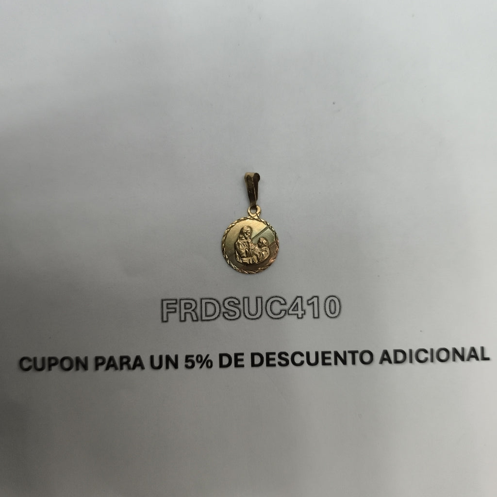 MEDALLA RELIGIOSA ORO 10 K 1 GRMS (SEMINUEVO)