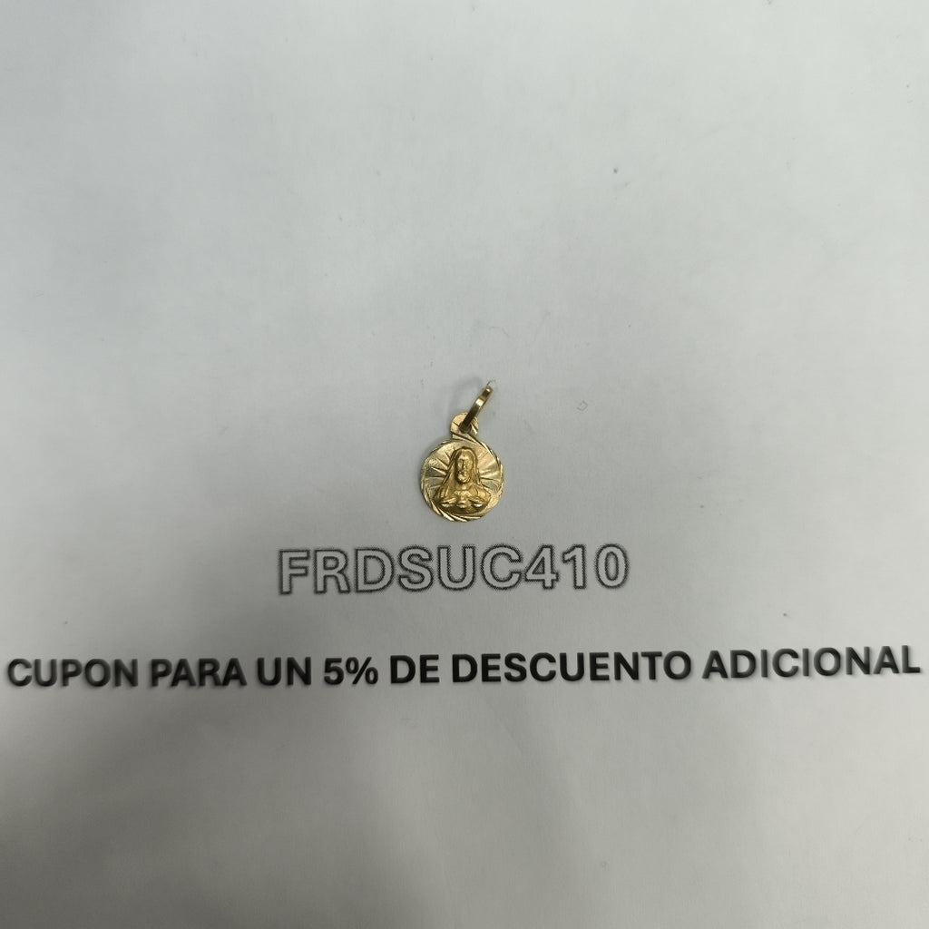 MEDALLA RELIGIOSA ORO 10 K 0.7 GRMS (SEMINUEVO)