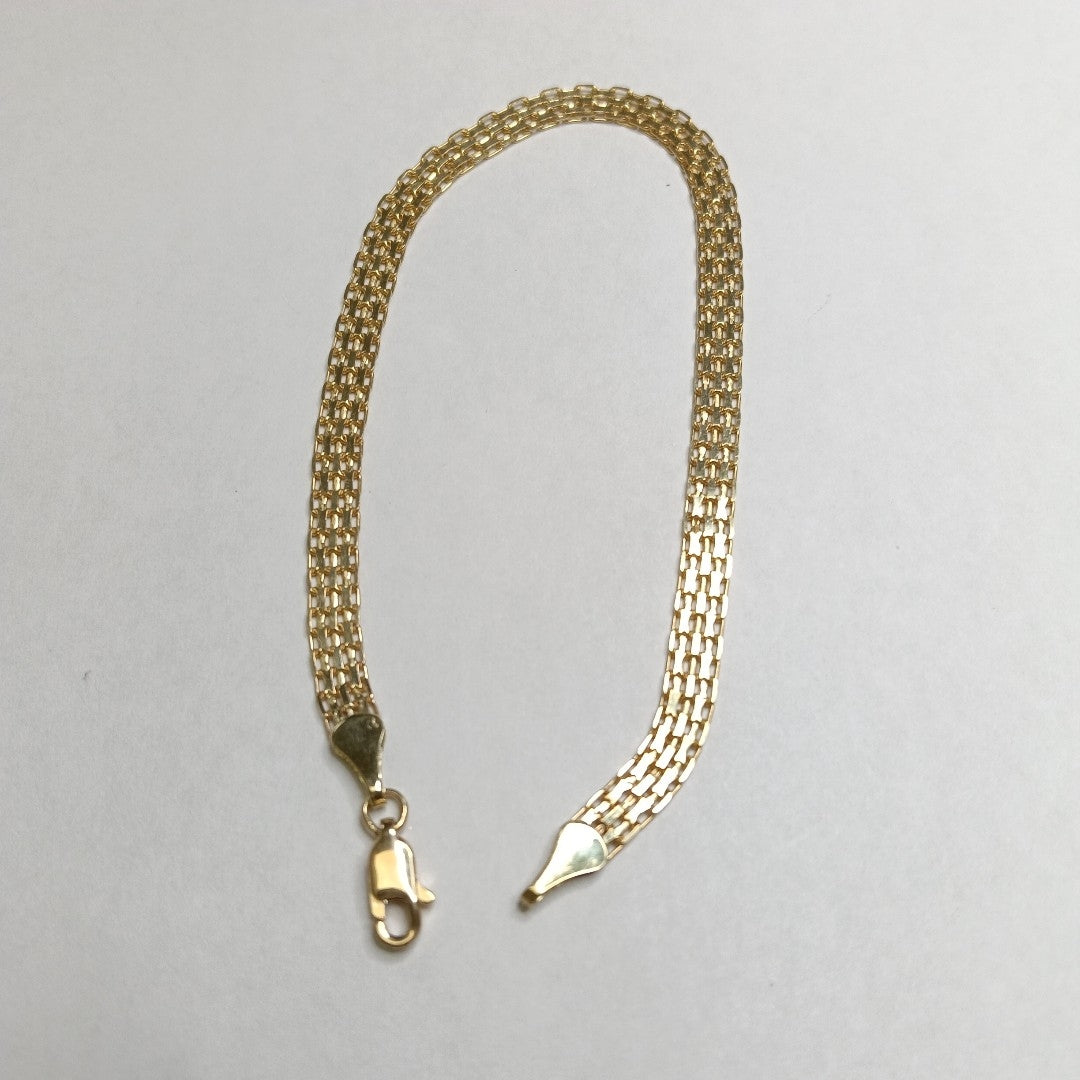PULSERA ESPECIAL 10K 21 CM 4.5 GR (NUEVO)