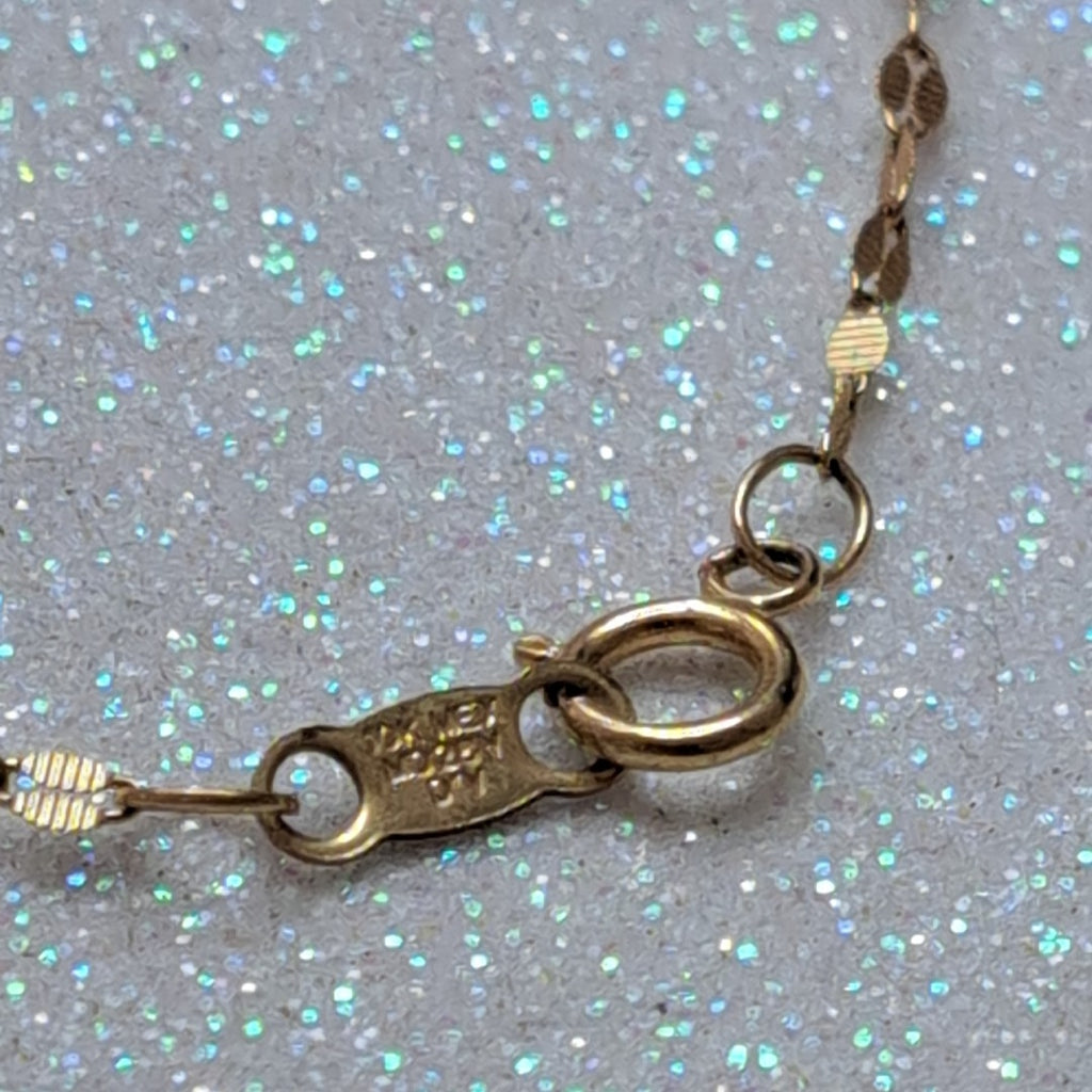 CADENA, MEDALLA RELIGIOSA ORO 10 K 1.3 GRMS (SEMINUEVO)