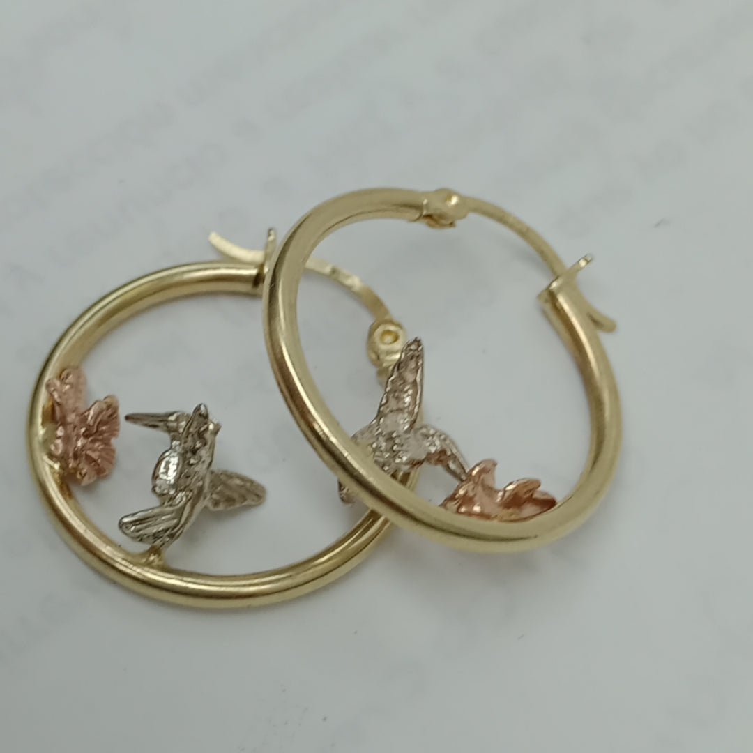 ARRACADAS PAR ORO 10 K 3.3 GRMS (SEMINUEVO)